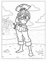Female Pirate Coloring Pages sketch template