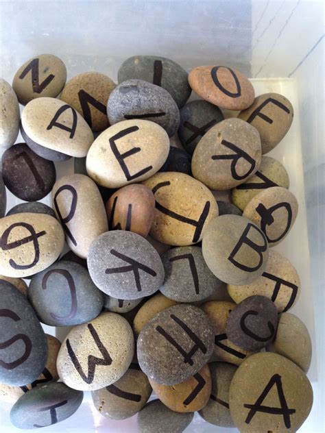 The ALPHABET rock! SNS DESIGNS | Painted rocks, Alphabet, Painting