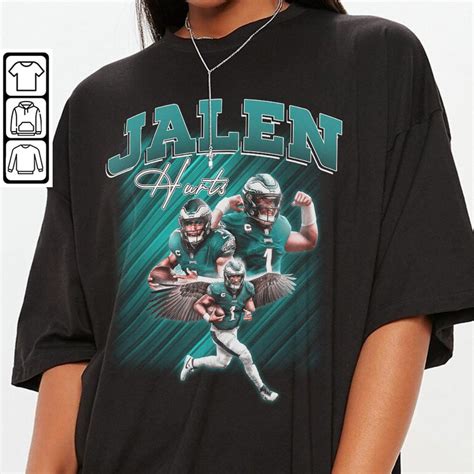 Jalen Hurts Shirt V2 Jalen Hurts Tee Jalen Hurts Football - Etsy