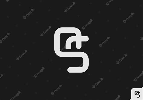 Premium Vector | Black and white letter QS logo design