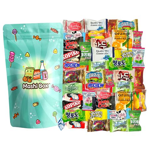 Buy Mashi BoxAsian Candy Mystery Variety Pack | 40 PCS | Mix of ...