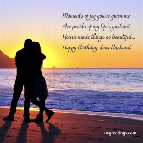 Romantic Birthday Wishes For Husband Poems