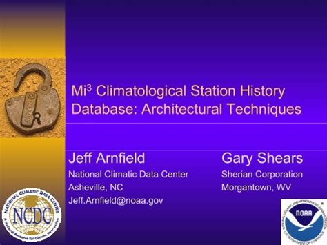 Climatological Station History - National Climatic Data Center - NOAA