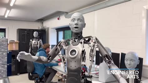 Ameca robot shows off new level of human-like facial expressions