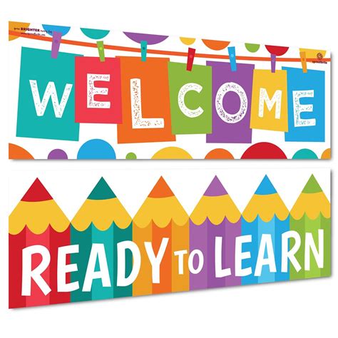 Welcome Banner - Ready to Learn | Welcome banners, Classroom welcome, Classroom banner