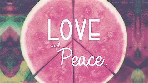 Peace and Love Wallpaper - WallpaperSafari