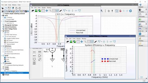 Simple Matching Network Tutorial Using XFdtd’s Schematic Editor — Remcom