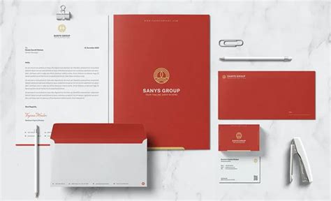 Sanys Group Stationary Template | Name card design, Stationery branding, Stationery templates