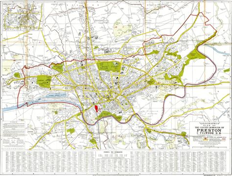 Street Map of Preston & Fulwood 1950 (with street Index) | Flickr