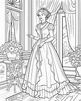 Vintage Coloring Pages For Kids Ladies  Premium AI Generated Image sketch template