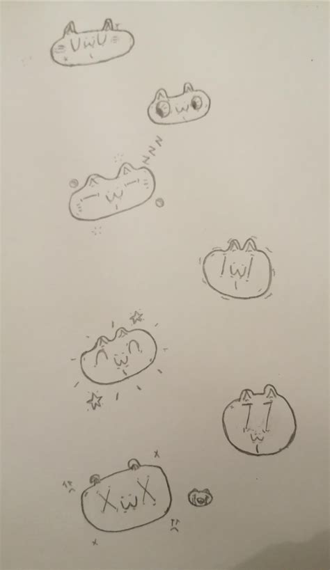 Drew some UWU (and other uwu variations) cats in class : r/uwu