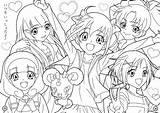 Smile Precure Coloring Pages sketch template