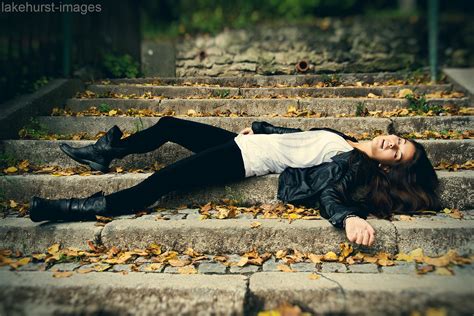 Beauty fainted on the steps by lakehurst-images on DeviantArt