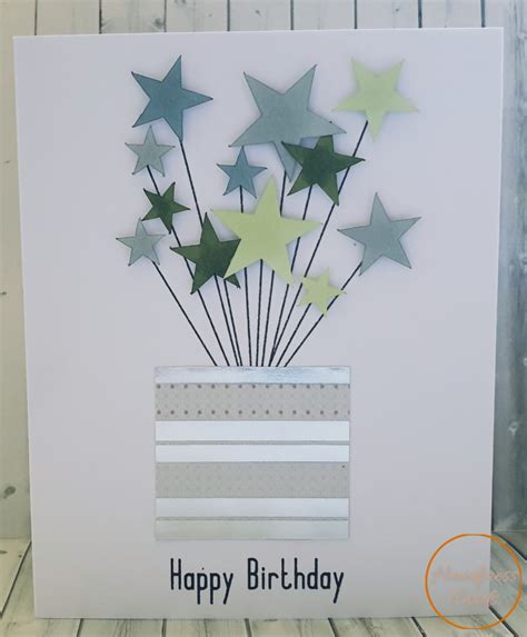 Birthday Stars Greeting Card - Handmade personalised greeting cards for ...