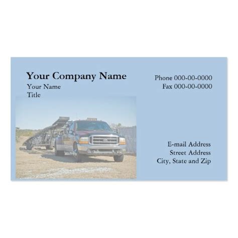 Towing Business Card | Zazzle