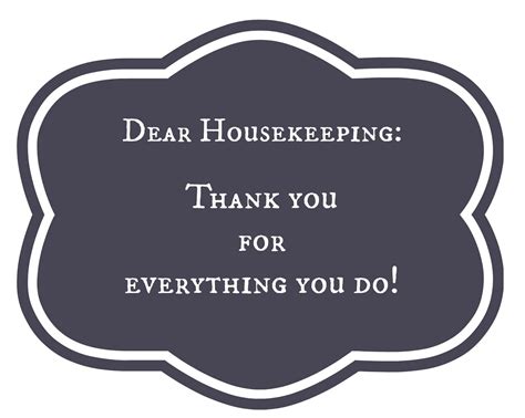 Thank You Notes for Hotel Housekeeping {Printables | Housekeeping and Note