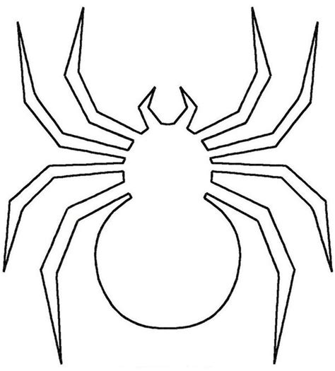 Spider Shape Template - 56+ Crafts & Colouring Pages | Halloween spider, Halloween coloring ...