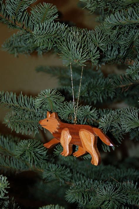 WOLF CHRISTMAS ORNAMENT Intarsia Carving. A Unique Piece With - Etsy | Christmas ornaments, Wood ...