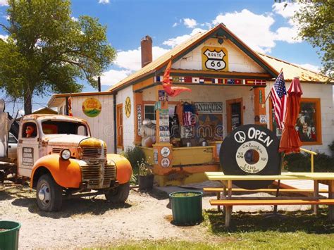 Seligman, Route 66, Arizona Tourist Attraction, USA Editorial Photography - Image of ghost ...