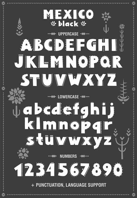 Mexico - Font Family | Decorative font, Lettering, Fonts