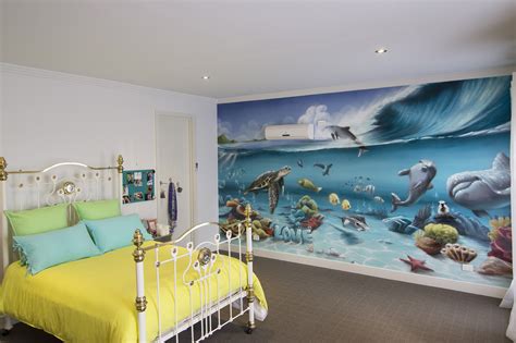 Underwater Kids Bedroom Interior - Graffiti Artist Melbourne