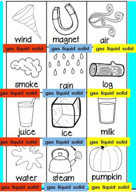 Solid Liquid Gas Worksheet Matter solid Liquid Gas 2 Interactive Worksheet | Solid liquid gas ...