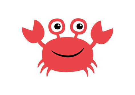 Crab Free Flat Vector