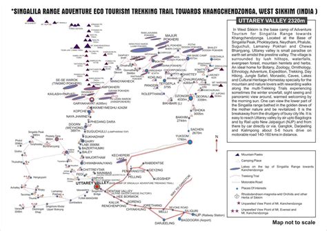 Sikkim Trekking Map