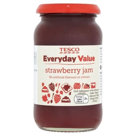 Tesco Everyday Value Strawberry Jam 454G - Tesco Groceries