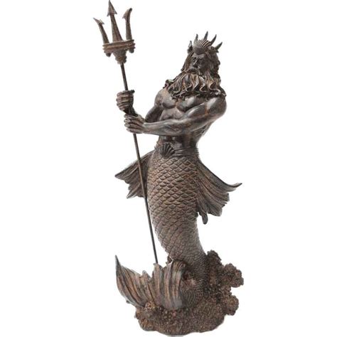 Antiqued Poseidon Statue