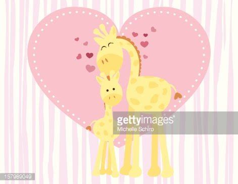 Mother And Baby Giraffe Stock Clipart | Royalty-Free | FreeImages