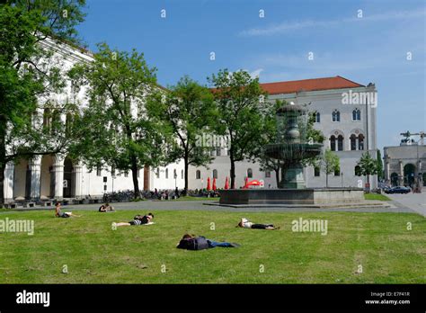 Ludwig Maximilian University of Munich, Ludwigstraße street, Munich ...