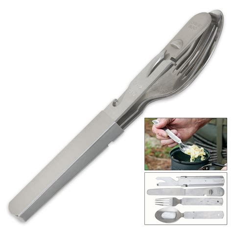 German 4 Piece Stainless Steel Eating Utensil | BUDK.com - Knives ...