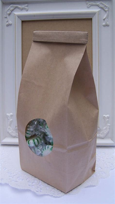 Small 1/2 lb Bakery Bags Window Front Coffee by curtseyboutique