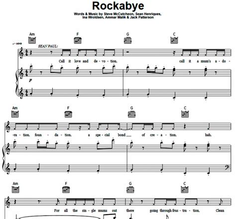 Clean Bandit (Anne-Marie) - Rockabye Free Sheet Music PDF for Piano | The Piano Notes