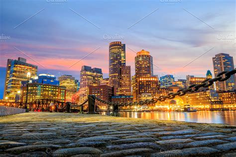 Boston skyline sunset | High-Quality Architecture Stock Photos ...