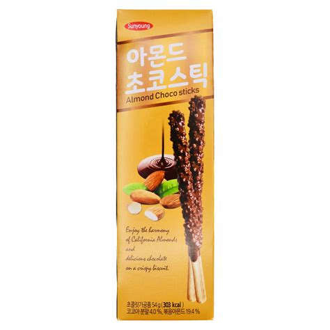 Sunyoung Almond Big Choco Sticks 54g - Momoko