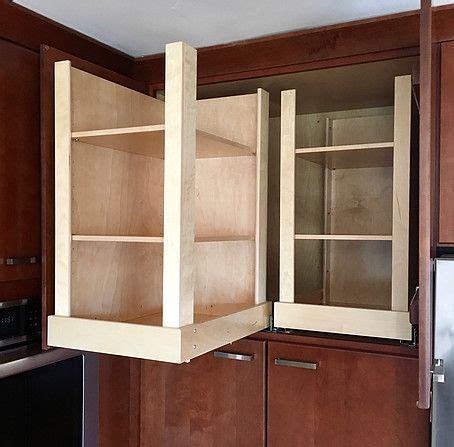 Custom solutions for a tall, deep cabinets. | Interior design kitchen small, Laundry room diy ...