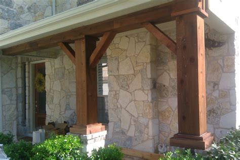 Cedar Columns For Front Porch Cedar Front Porch Column Ideas For with ...