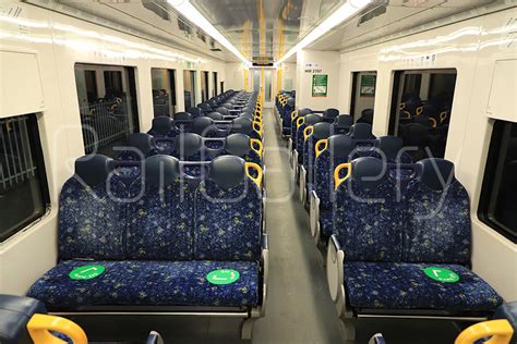 NSW Trainlink Hunter Railcar Interior - RailGallery Stock Library