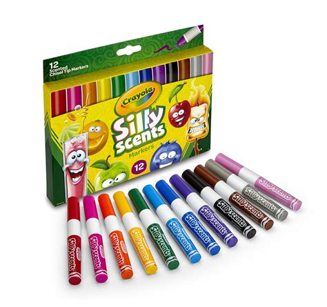 Crayola Silly Scents Scented Markers, Washable Markers, 12 Count, Gift for Kids - ToyMamaShop