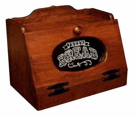 Bread Box with Plexiglass Front by Dutchcrafters Amish Furniture Store