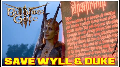 How To Break Wyll's Contract & Save Duke Ravengard (Wyll Companion ...