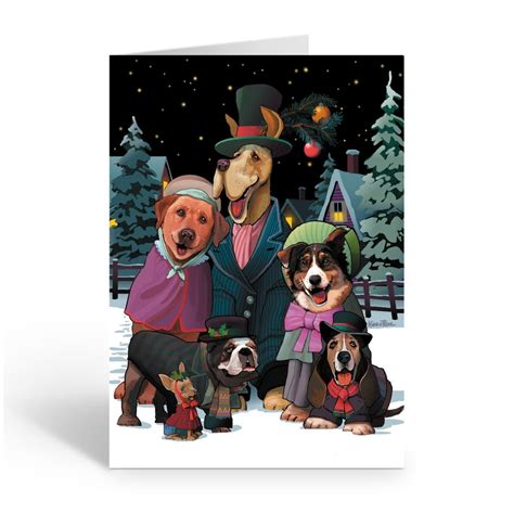 Dog Choir Holiday Card 18 Cards & Envelopes - Dog Theme Boxed Christmas ...