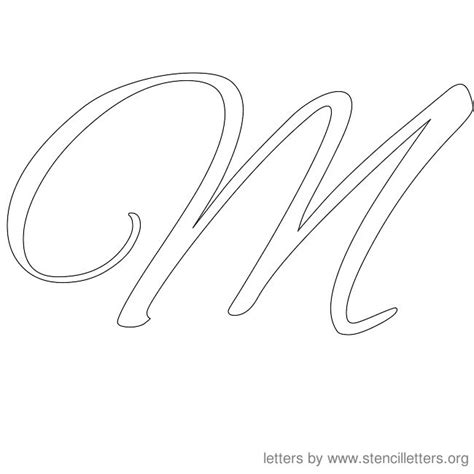 Stencil Letters Cursive | Stencil Letters Org