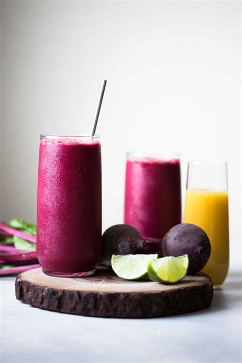 Red Zinger Beet Smoothie | Healthy Nibbles by Lisa Lin