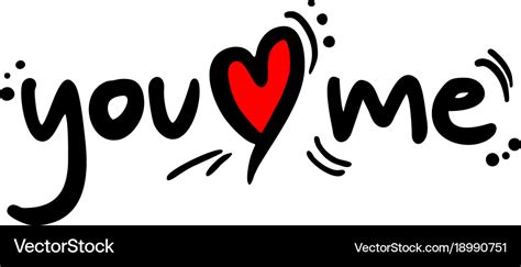 You love me Royalty Free Vector Image - VectorStock