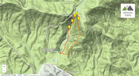 Amicalola Falls Trail Map - Living Room Design 2020