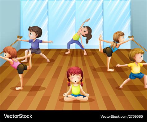 Ballet class Royalty Free Vector Image - VectorStock