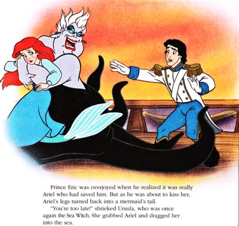 Walt Disney Book Images Princess Ariel Ursula And Prince Eric Walt ...